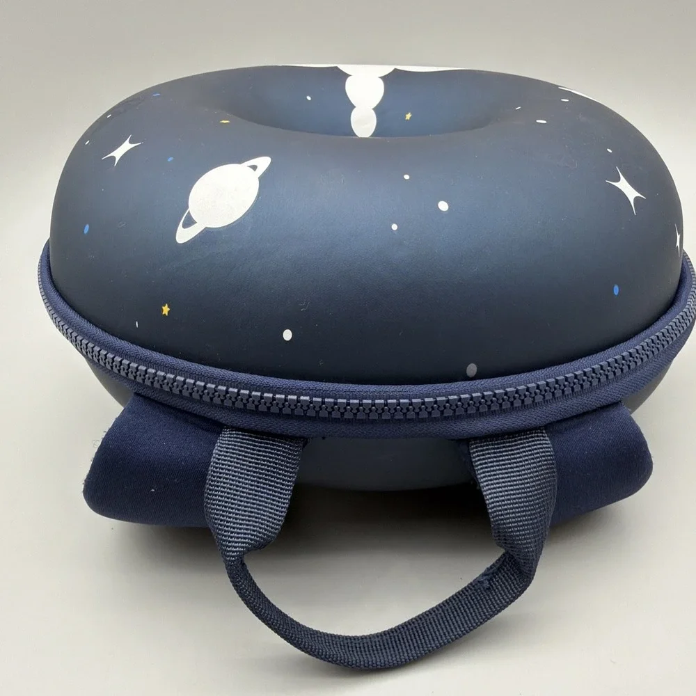 Lokass Hard Shell Backpack Explore the World Circular Kids Backpack Outerspace